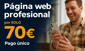 Página Web Profesional con Dominio y Hosting – Solo 70 € Pago Único